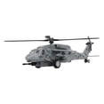 thumbnail image 1 of Helicóptero de metal fundido a presión, modelo de avión de combate de aleación con sonido y luz, 140 mAh, color gris, 1 of 14