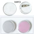 thumbnail image 5 of 100 Pieces Acrylic Design Button Pin Badge, Round Lightweight Transparent for 25mm, 5 of 8