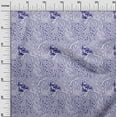 thumbnail image 2 of oneOone Cotton Poplin Twill Bluish Violet Fabric Leopard Animal Skin Sewing Craft Projects Fabric Prints By Yard 56 Inch Wide, 2 of 2