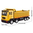 thumbnail image 2 of XIANXIAN Dump Truck Toy for 3 4 5 6 7 Years Old Boys, Semi Truck, Friction Powered Tractor Trailer Car, Kids Birthday Gifts for Over 3 Years Old Boys Kids 6.5", 2 of 5