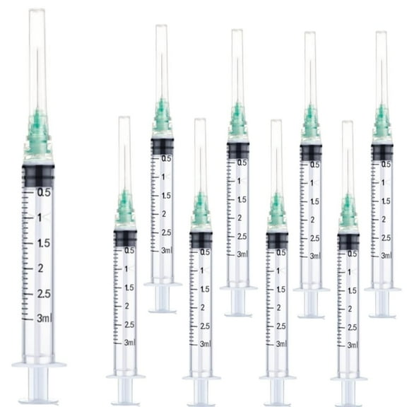 Utensilios de laboratorio Sirulken Luer Lock, 3 ml, 21 g, 25 mm, paquete de 50