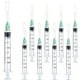 thumbnail image 1 of Utensilios de laboratorio Sirulken Luer Lock, 3 ml, 21 g, 25 mm, paquete de 50, 1 of 5
