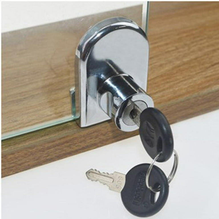 Cabinet Single Swinging Glass Door Lock 407-2