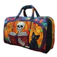 thumbnail image 2 of Halloween Tote Gift Bags, Puff Stitching Quilted Halloween Print Tote Bag, Portable Travel Shoulder Handbag, 2 of 6