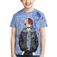 thumbnail image 4 of My Hero Academia Shoto Todoroki Kids T-Shirt 3d Printed Graphic T-Shirts Boys And Girls Short Sleeve Shirts For Youth Kids X-Small, 4 of 7