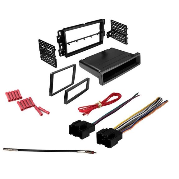 GSKIT5 Car Stereo Installation Kit for 2007-2009 Pontiac Torrent - in Dash Mounting Kit, Wire Harness, Antenna Adapter for Double or Single Din Radio Receivers