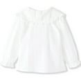 thumbnail image 2 of Conti Kids Little Girls Long Button-Down White Blouse 6-7 Years, 2 of 6