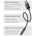thumbnail image 3 of Adaptador de audio USB DUKABEL USB a conector de audio de 3,5 mm gris, 3 of 7
