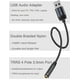 thumbnail image 3 of Adaptador de audio USB DUKABEL USB a conector de audio de 3,5 mm gris, 3 of 7