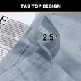 thumbnail image 5 of PrimeBeau Linen Curtains Natural Linen Blended Curtains Tab Top Window Treatments Panels Drapes for Living Room / Bedroom, Elegant Energy Efficient Light Filtering Curtains (Set of 2, Stone Blue), 5 of 5