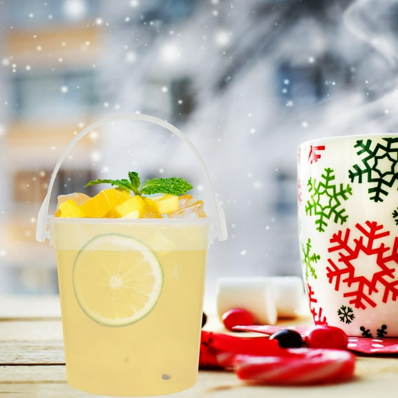 FESTFENDS Holding Popcorn Popcorn Bucket Clear Plastic 10Pcs