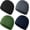A: Black+army Green+navy+grey, variant on 4 Pieces Skull Caps Running Cycling Beanie Hats Breathable Helmet Liner Sleep Hats for Men Women