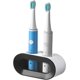 thumbnail image 1 of Soportes para cepillos de dientes montados en la pared, soporte para cepillos de dientes eléctricos para baño, puede colocar 2 cepillos de dientes, autoadhesivo impermeable/resistente y transpirable (negro) Sincero Electrónica, 1 of 5