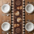 thumbnail image 6 of Vintage Coffee Time Table Runner - 72 Inch Long, Kitchen Dining Table Runner Dresser Scarves, Farmhouse Desserts Black White Plaid Farmhouse Decor for Coffee Tables Wedding Party Banquet, 6 of 8
