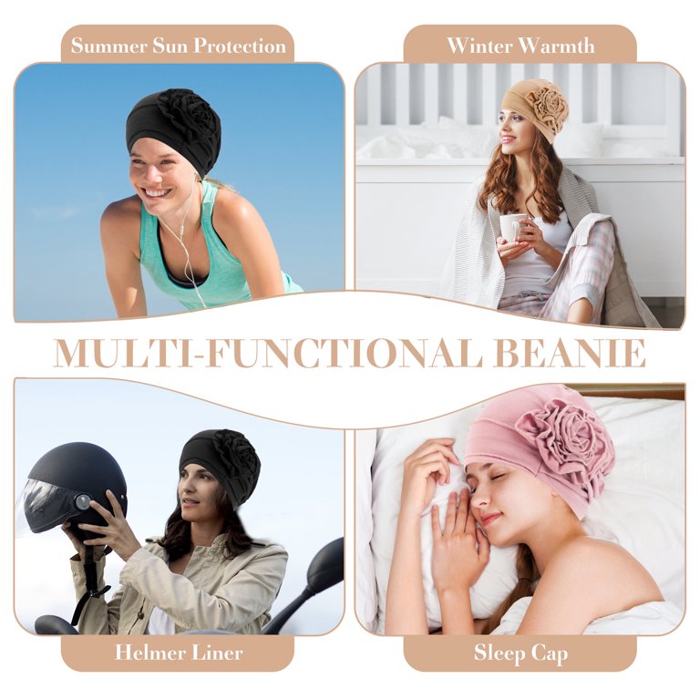 SPOKKI 6 Pcs Stretchy Turban Headwear for Women – Soft  display picture 1