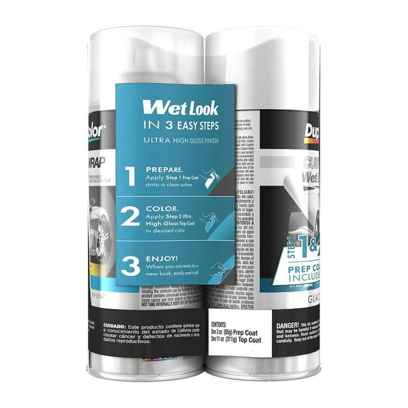 VHT S24-CWRC881 12 oz Custom Wrap Wet Look Paint - Glacier White