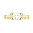 thumbnail image 4 of Rosec Jewels Cushion Cut Moissanite Solitaire Engagement Ring - Designer Bow Tie Ring, 14K Yellow Gold, US 3.50, 4 of 9