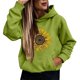 thumbnail image 1 of Gibobby Sudaderas universitarias con capucha Sudaderas con capucha casuales para mujer Manga larga Sólido Ligero Suéter Tops Sudadera suelta con bolsillo （Verde， M), 1 of 3