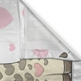 thumbnail image 3 of Kids Curtains 2 Panels Set, Cute Giraffes Baby in Pure Love with Butterflies and Hearts Bows Art Print, Window Drapes for Living Room Bedroom, 55W X 39L Inches, Pink White and Grey, by Ambesonne, 3 of 3