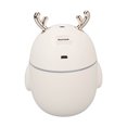 thumbnail image 4 of Mini humidificador con luz ambiental, 320 ml, apagado automático, vapor frío, súper silencioso, difusor de aroma USB para oficina y hogar, color blanco, 4 of 14