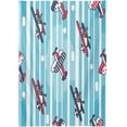 thumbnail image 2 of Coolnut Outdoor & Indoor Rectangle Tablecloth,Colorful Vintage Airplanes Dinner Table Cover for Patio, Picnic, Holiday Party 60x90In, 2 of 7