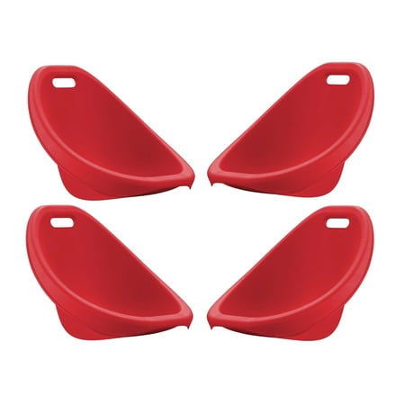 American Plastic Toys Scoop Rocker Chair 4 Pack  Red