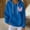 a_Blue, variant on LVHAOGJOB Womens Hoodies Sweatshirt 100% Cotton Soft with Pockets Long Sleeve Hooded Sweatshirt for Ladies Solid Color