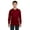 GARNET, variant on The Gildan Youth 53 oz Long Sleeve T-Shirt - GARNET - L