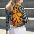 thumbnail image 6 of Honeii Colorful Sweaters And Strings Print Canvas College Laptop Backpack, Durable Rucksack Travel Notebook Bag School Backpack Book Bag for Men Women-Small, 6 of 7
