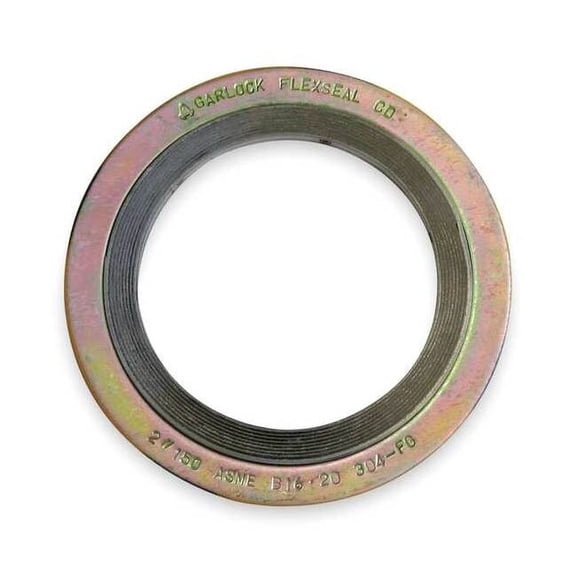 Garlock Gasket,Ring,8 In,Metal,Yellow C000508003