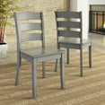 thumbnail image 2 of Lexington 7-Piece Dining Set with 60 Dining Table and 6 Ladder Back Chairs, Antique Grey, 2 of 9