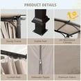 thumbnail image 6 of GAZEBETER 10' x10' Outdoor Arched Pergola,Metal Patio Gazebo with Sun Shade Canopy and Curtains for Gardens,Patios,Backyards (Beige), 6 of 11