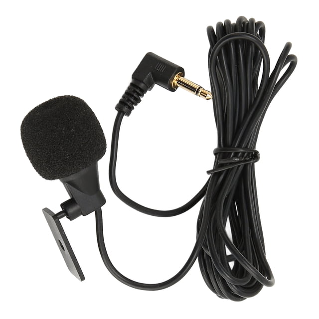 External Microphone, U Shaped Clip Plug And Play 3.5mm Car Stereo Microphone High Sensitivity For Cars Doors