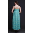 thumbnail image 4 of Bimba Robe Longue Maxi à Bretelles Spaghetti Ajustables Imprimée de Feuilles, Tenue de Plage d'Été - Très Petit, 4 of 6