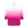 thumbnail image 7 of Women's Tops, Tees & Blouses Plus Size,Button Down Shirts for Women 3/4 Length Sleeve Business Casual Blouses 2026 Summer Tops, 7 of 7