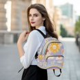 thumbnail image 6 of FORMRS Mini Backpack Purse for Women Travel Daypack Casual Shoulder Bag, Purple Clouds, 6 of 7