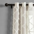 thumbnail image 2 of Lush Decor Avon Trellis Grommet Sheer Window Panels - Beige - 95 x 38, 2 of 7