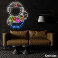 thumbnail image 4 of Craftnamesign Astronaut Ramen Neon Sign, Ramen Japanese Restaurant Decor, 4 of 4