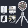 thumbnail image 2 of Tignapoo Portable Bike USB Fan with Tripod & Handlebar Mount - Compact & Lightweight in Red or White, 2 of 6