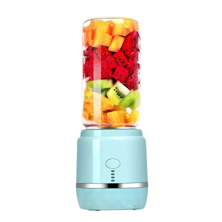 

Portable Juice Blender USB Rechargeable Juicer Cup Vegetables Fruit Mixer Electric Smoothie Blender Smoothie Maker Blenders Squeezer- Slight Blue