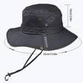 thumbnail image 3 of Sombrero de pescador con protección UV para hombre, sombrero para el sol, sombrero de pescador, sombrero de paja para exteriores para pesca y caza, 3 of 10