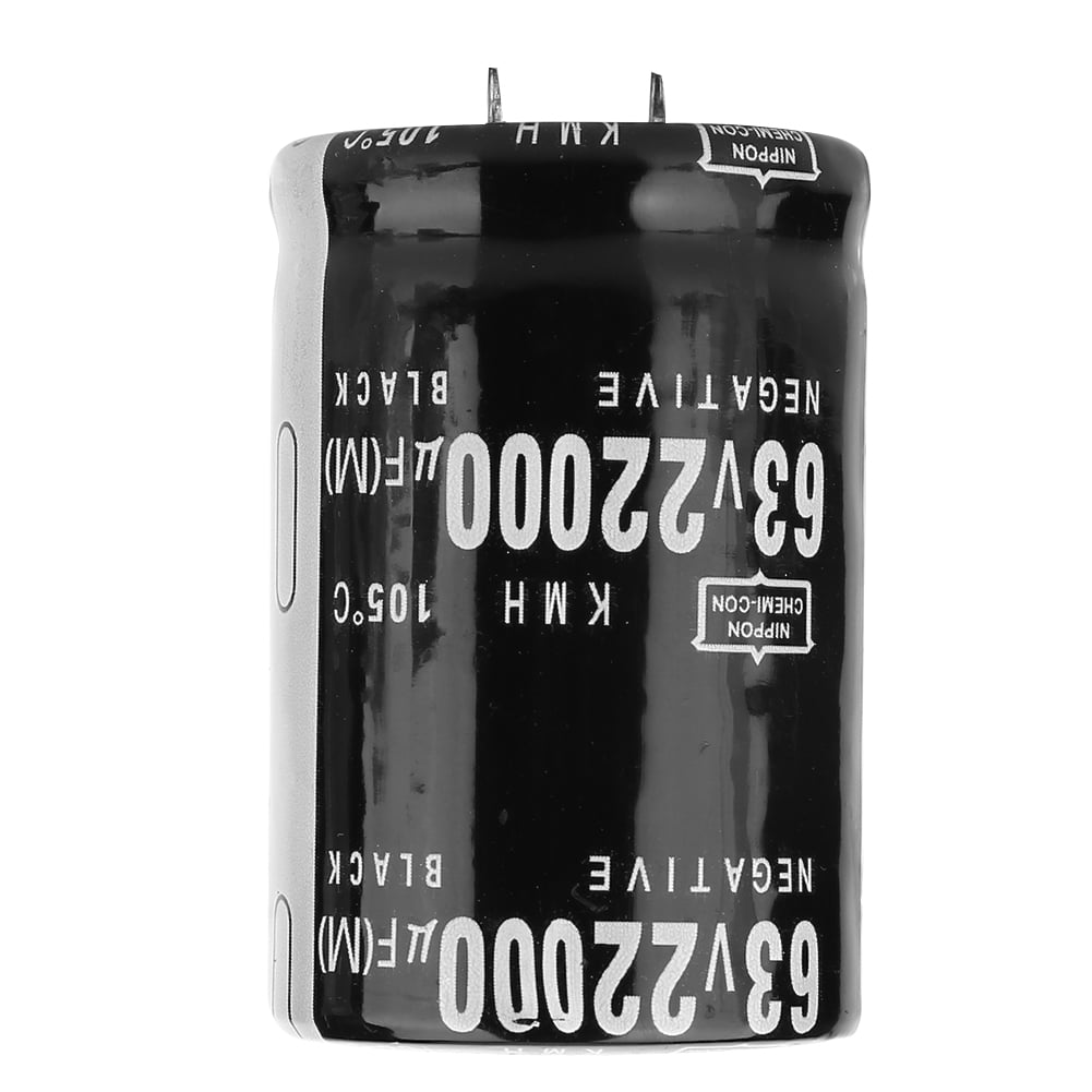 Electrolytic Capacitor Assortment Kit, 63V 22000μF 35x50mm Cylindrical Capacitor, For Tuning