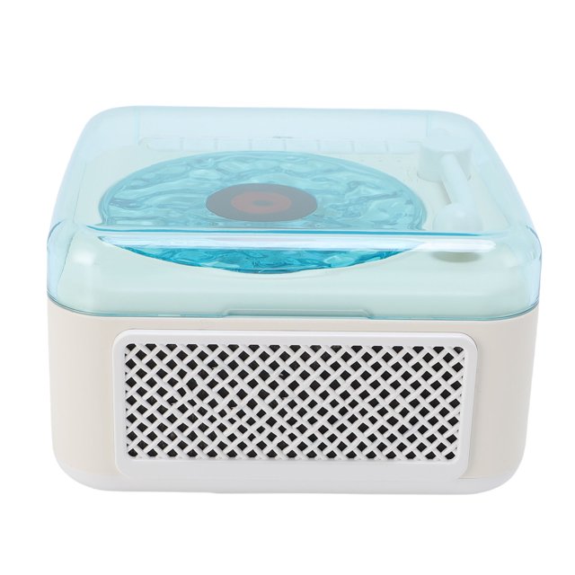 Wave Speaker, Timer ABS Record Player Style Speaker for Party White,Pink,Yellow,Black