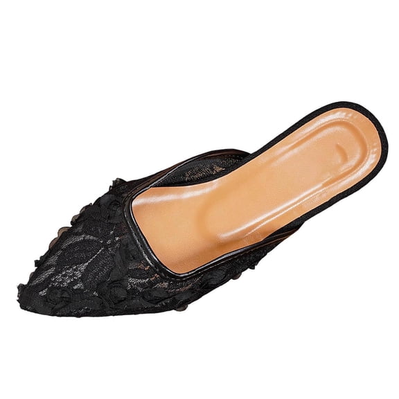 Black Womens Pointed Toe Closed Toe Loafers Flat Shoes For Casual Outdoor Wear A Sleek And Comfortable Choice For Daily Use Size 36