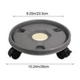 thumbnail image 3 of Plastic Round Pot Tray with Rollers, Mobile Plant Saucer and Water Catchment Base Heavy Duty Movable Flower Pot Stand for Indoor and Outdoor Potted Plants, for Home and Garden, 3 of 6