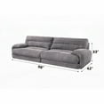 thumbnail image 3 of Gray Corduroy 2PCS Living Room Set - Soft Upholstery & Sturdy Frame, 3 of 7