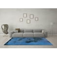 thumbnail image 3 of Ahgly Company Indoor Rectangle Abstract Light Blue Modern Area Rugs, 2' x 5', 3 of 4
