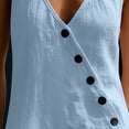 thumbnail image 4 of Gamivast Overalls for Women Pull-On Waist Wide Leg Baggy Overalls Lightweight Sleeveless Holiday Beach Overalls with Pockets Lounge Pants Summer Casual Wear, 4 of 7