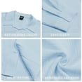 thumbnail image 5 of GENTS BLISS button Down Mens Shirts Long Sleeve Shirts for Men Solid TextureT-shirts, 5 of 7