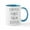 White/Blue Inside, variant on CafePress - Coffee First Then Stitch - 11 oz Ceramic Mug - Novelty Coffee Tea Cup
